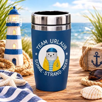 Thermobecher Team Urlaub