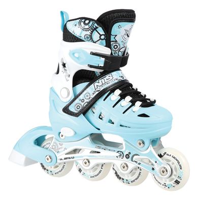 Inlineskates NILS Extreme NH10905 4in1 Gr. L 39-42 mit Eishockeykufe mintgrün