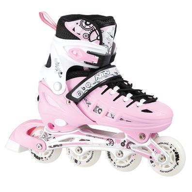 Inline-Skates Nils Extreme NH10905 4in1 Eishockeykufe Gr. 31-34 verstellbar rosa