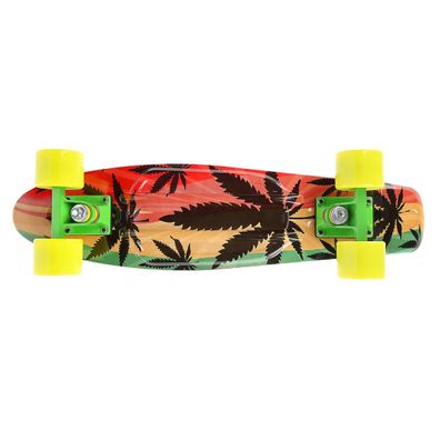 Pennyboard Signa Art Reggae 56x14 cm Kunststoff PP ABEC-7 Rasta Design