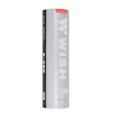 Federbälle WISH S-350 Nylon 6 Stück in Tube, weiß, für Halle und Outdoor