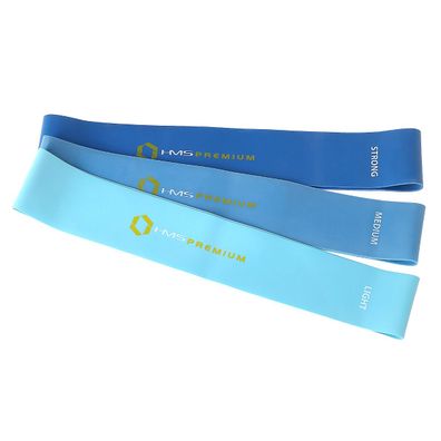 Widerstandsbänder Set HMS Premium GU04 MIX SET PRO II 3 Stück Latex 60 cm blau