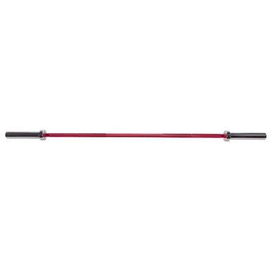 Langhantelstange HMS Premium GA68 Aluminium 183 cm 50 mm Aufnahme rot 8 kg
