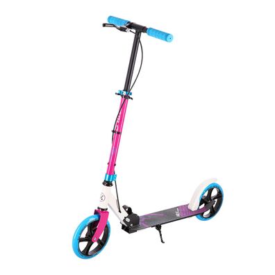 Roller Nils Extreme HM0107 klappbar, 200 mm Räder, Handbremse, Weiß/Pink