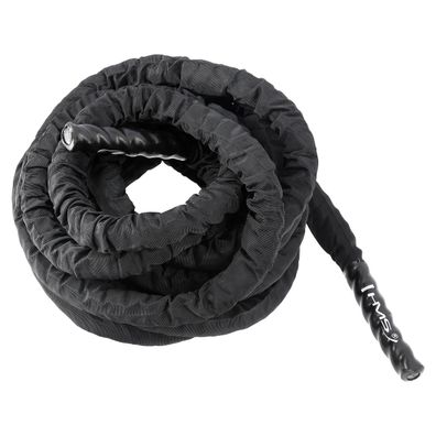 Trainingsseil HMS RP03 Battle Rope 12 m Länge 38 mm Durchmesser schwarz