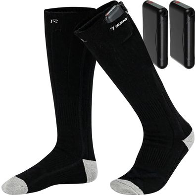 Beheizte Socken Trizand 19549 Gr. 36-44, 3 Heizstufen, 2 Akkus und USB-Kabel