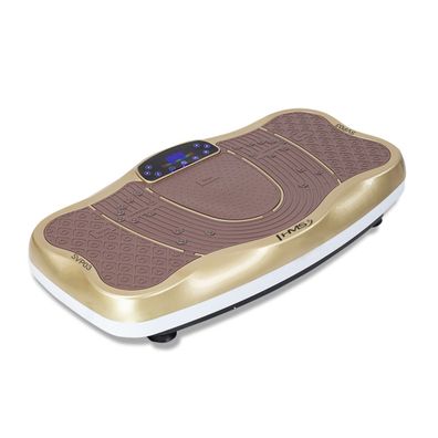 Vibrationsplatte HMS SVP03 Gold, 99 Stufen, Fernbedienung und Trainingsbänder
