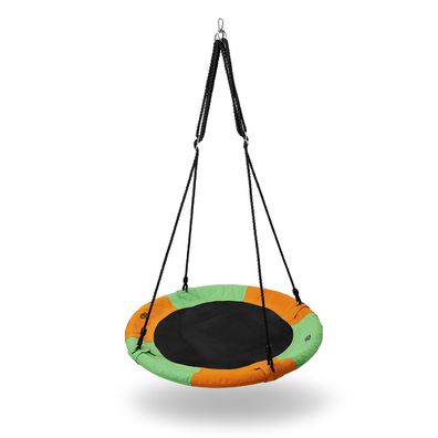 Nestschaukel NILS Camp NB5003 Tellerschaukel 90 cm bis 150 kg orange gruen