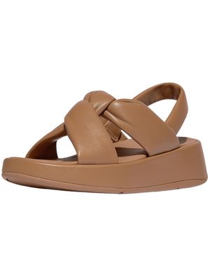 FitFlop Damen Sandalen F-Mode Knot Soft-Leather Flatform B/Strap Sandals IX9
