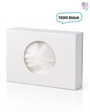Blanc Hygienic Damen-Hygienebeutel aus HD-PE, Weiß, 1.500 Stück