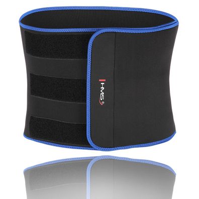Bauchweggürtel HMS BR1313 Neopren Schwarz Blau 25 cm breit Einheitsgröße
