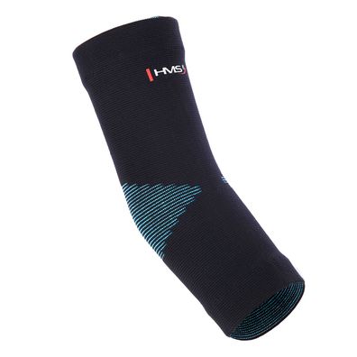 Ellenbogenbandage HMS LO1525 Größe L schwarz türkis elastisch Nylon Elasthan