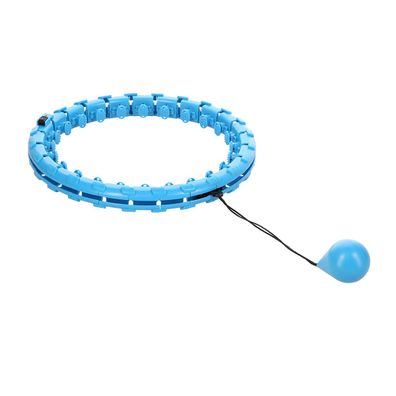 Hula Hoop Reifen FH01 blau verstellbar 50-104 cm mit Schwerkraftball