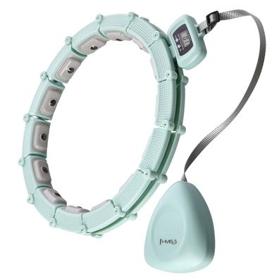 Hula-Hoop-Reifen HMS HHM14 verstellbar mit Schwerkraftball und LCD-Zähler, grün