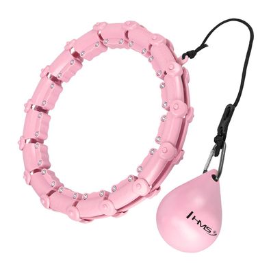Hula-Hoop-Reifen HMS HHW02 verstellbar 60-118 cm Massagenoppen Schwerkraftball