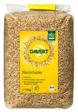 6x Davert Nackthafer 1kg 1kg