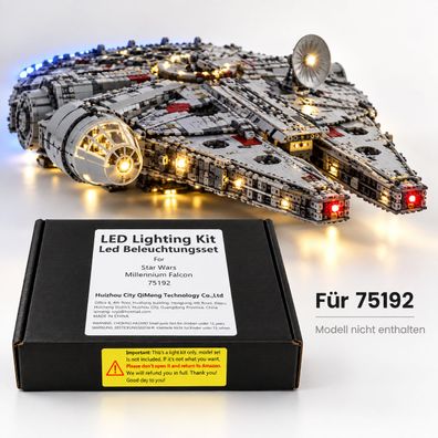 Huizhou CITY QIMENG Technology LED Lighting kit f?r 75192 Millenium Falcon 1 5
