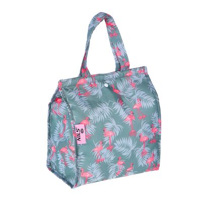 Kühltasche NILS CAMP NC1730 Cosmos 5 L Oxford mit Tragegriff, Flamingo-Design