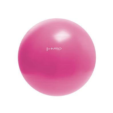 Gymnastikball HMS YB01N 55 cm Pink rutschfest inkl. Luftpumpe