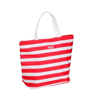 Kühltasche NILS NC3100 23 L Thermotasche 600D Oxford rot weiß gestreift