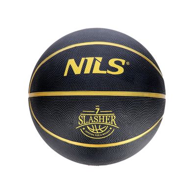 Basketball NILS Slasher NPK270 Größe 7 Gummi schwarz Indoor und Outdoor