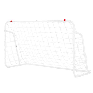 Fußballtor NILS NT8150 mit Netz 150 x 90 x 60 cm Stahlrahmen weiß tragbar