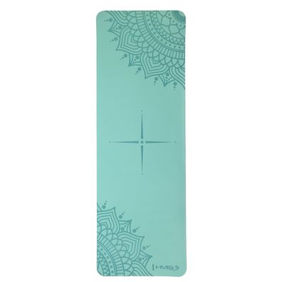 Yogamatte HMS YM10 TPE 182 x 61 x 0,8 cm Mint mit Tragegurt und Tasche