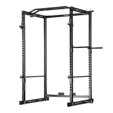 Power Rack HMS KLT3111 Trainingskäfig mit Klimmzugstange und Dip-Griffen, schwarz
