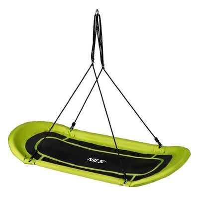 Nestschaukel NILS NB5031 oval 167x71 cm belastbar bis 150 kg grün/schwarz