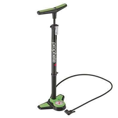 Prophete Hochleistungsstandpumpe 9 Bar Fahrradpumpe mit Manometer Universal