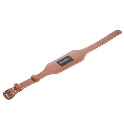 Gewichthebergürtel HMS PA3998 Leder braun Größe M mit Schaumstoffpolsterung