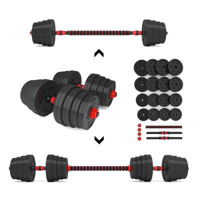 Kurzhantel-Set HMS SGP30 30 kg mit Verbindungsstange zur Langhantel