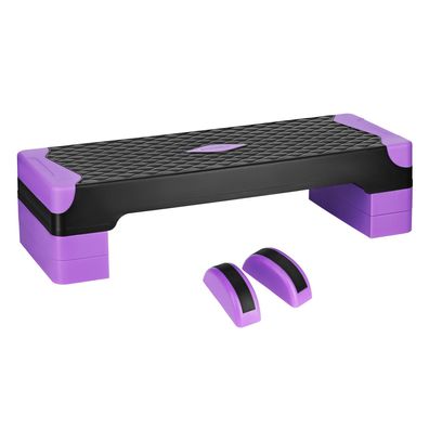 Steppbrett HMS AS008L Aerobic Step höhenverstellbar 10/15/20 cm mit Balance-Pads