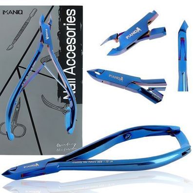 Hautzange Nagelknipser Schere Kosmetik Maniküre Studio SPA blau