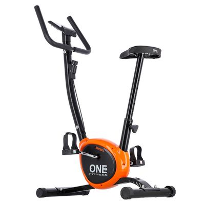 Heimtrainer ONE Fitness RW3011 mechanisch stufenlos Schwarz Orange bis 100 kg
