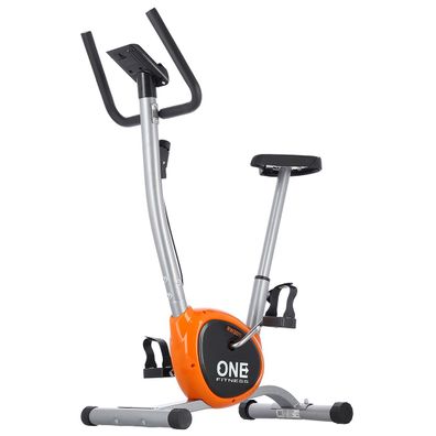 Heimtrainer ONE Fitness RW3011 mechanisch stufenlos bis 100 kg silber orange