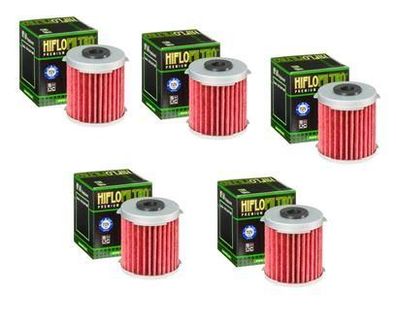 5x Hiflo HF168 Ölfilter oilfilter passt an Daelim Otello 125 07-15 Freewing Ns