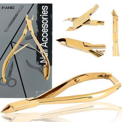 Hautzange Nagelknipser Schere Kosmetik Maniküre Studio SPA gold