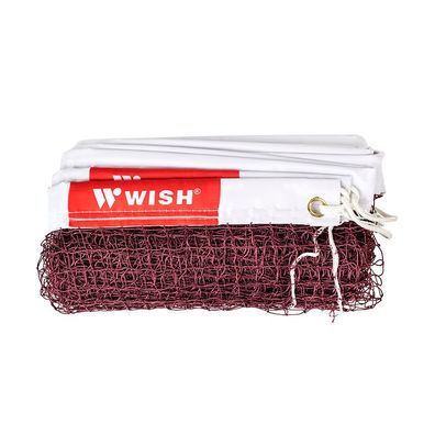 Badmintonnetz WISH WS4001 Professional, Nylon, 6,04 x 0,76 m, rot-weiß