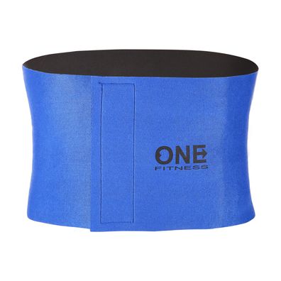 Fitnessgürtel Neopren ONE Fitness BR125 Einheitsgröße 99 x 20 cm blau