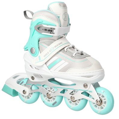 Inline Skates Nils Extreme NH18191 2in1 Gr. 39-43 Weiß Blau mit Schlittschuhkufe