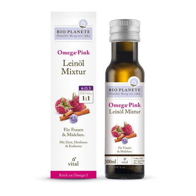6x BIO Planète Omega Pink Leinöl-Mixtur 0,1l