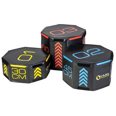 Plyo Box Set HMS Premium PYOBS01 3-teilig Octagon Soft 30/45/60 cm bis 150 kg