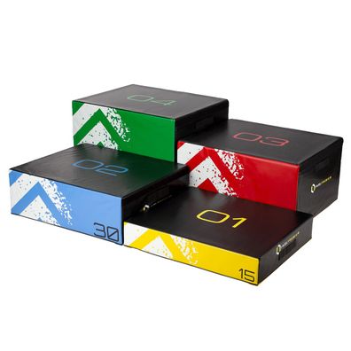 Plyo-Box Set HMS Premium PYBS01 4-teilig Soft Plyobox 15-60 cm bis 150 kg belastbar