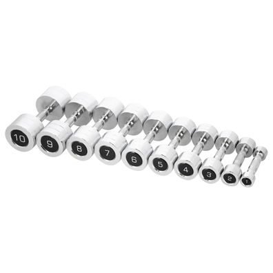 Kurzhantel-Set HMS CHD03 verchromter Stahl 2 x 3 kg gerändelter Griff