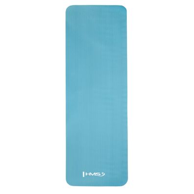 Yogamatte HMS YM07 blau 183 x 61 cm 12 mm dick NBR rutschfest mit Tragegurt