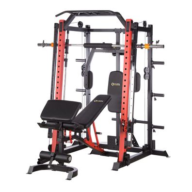 Kraftstation HMS Premium CYKLOP 3 mit Smith-Maschine, Trainingsbank und Latzug