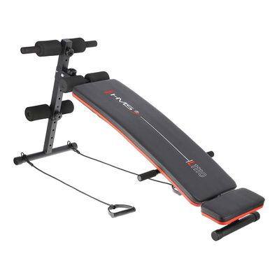 Trainingsbank HMS L1110 Sit-up Bank 5-fach verstellbar mit Widerstandsbändern