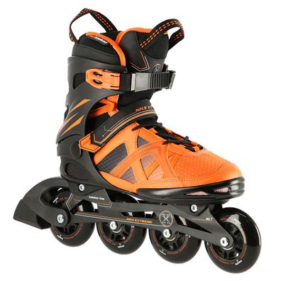 Inline Skates Nils Extreme NA14112 Größe 42 Aluschiene ABEC 9 schwarz-orange