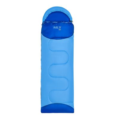 Kinderschlafsack NILS CAMP NC2007 Junior blau 150 + 30 cm Komfort 0 bis 12 Grad